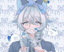 SNS用の可愛いアイコンイラスト描きます きらきらで可愛いお顔が好きな方へ！ イメージ3