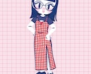 あなたの個性を、ポップな全身イラストにします お気に入りのお洋服でお洒落に自分を表現！自由な切り抜きOK イメージ2