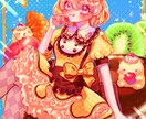 キラキラでキュートなイラスト！制作します キラキラ･キュート･ポップなイラストを求める方におすすめ！ イメージ2