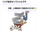 恋愛、人間関係の悩み全て聞きます 恋人との関係、友人との関係悩んでませんか？気軽に聞きます。 イメージ1