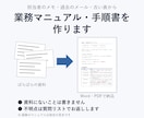 メモや資料から業務マニュアル・手順書を作ります 資料にないことは書かず、不明点は質問リストでお返しします イメージ1