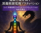 龍脈と魂を開く黒龍根源覚醒アクティベーションします Lv1 黒龍覚醒アルティメットアクティベーション 覚醒率測定 イメージ2
