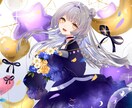 透明感のある女性キャラデザ、イラスト制作いたします つやっとした透明感のある塗りのイラストいかがですか？ イメージ3