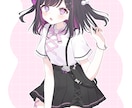 キュートな絵柄のイラストを制作いたします 甘めでふんわりした絵柄であなたのキャラを描かせて下さい♪ イメージ2