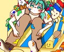 ポップでかわいいアイコン&イラスト描きます あなたの気持ちを色と表情で伝えます。 イメージ2