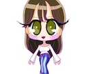 SNSアイコンにも使える☆イラスト描きます 白背景、アイコンに使える二頭身キャラクター♪ イメージ3
