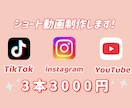 3本まで3000円！SNSのショート動画編集します TikTok、Instagramなど！丸投げOK！ イメージ1