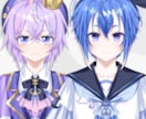 コスパ最強！男女デビューVtuberモデル制作ます 著作権譲渡！修正無制限！高品質！初心者でも安心！一括制作！ イメージ6