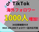 TikTokフォロワー増加させます 拡散力倍増！フォロワー増加でバズが現実に★ イメージ1