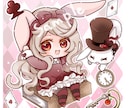 ミニキャラ・SD/可愛いゆるふわな女の子描きます 商用◎ふわふわなタッチが特徴◎他の垢と差別化できる！ イメージ1