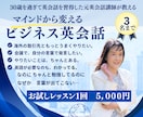 ビジネス英会話レッスンを実施いたします 30歳過ぎから習得した元講師がマインドから変えるビジネス英語 イメージ1