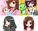 SNS等で使えるアイコンイラストを描かせて頂きます デフォルメでほどよいかわいさのイラストが欲しい方向け。 イメージ2