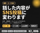 講師・コーチのSNS投稿を10本作ります 話した内容をX・Instagram投稿に即変換 イメージ1