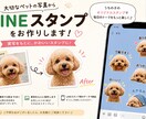 写真からペットのLINEスタンプを作成します 大切なうちの子を世界にひとつのスタンプに イメージ1