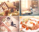 ほんわか可愛いイラストお描きします 動画のサムネやアイコン、MV、表紙、壁紙などにぜひ♪ イメージ7