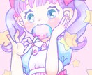 甘くて可愛いイラスト描きます ♡アイコンや一枚絵,キャラクターデザイン等♡※商用利用可 イメージ2
