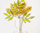 ミモザのワイヤースワッグを作ります 透明感のある色鮮やかなフラワー　ギフトにも イメージ4