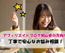 価格以上の満足！現役ブログ運営者が悩み解決します 30分相談で初心者ブロガーのお悩みや稼ぎ方にアドバイスします イメージ1
