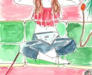 抜け感あるおしゃれなファッションイラスト描きます ＊お気に入りの写真やコーディネートをイラストにしてみませんか イメージ4