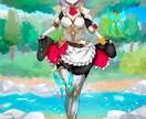 可愛い女の子描きます 全身イラストもバストアップ構図も背景ありも描き上げます！ イメージ10