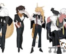 立ち絵を制作します 個性豊かなキャラクターデザインを担当します。 イメージ1