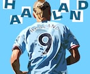 写真を基に写真のようなイラスト描きます プロサッカー選手、ご本人様のイラスト作成 イメージ3