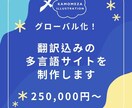 外国人集客!!多言語サイトを制作いたします 英語、中国語に対応したwebサイトを制作致します イメージ1