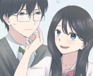 オリジナルのキャラ、似顔絵風のイラストを描きます 透明感を意識した綺麗なイラストを心がけています✨ イメージ4