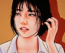アナログ独特の現代アート的女の子イラストを描きます アナログ感のあるアイコンや似顔絵を御希望の方への特別版です イメージ5