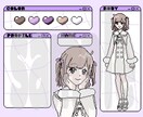 かわいいコテキャシートお描きします オリジナルキャラ、固定キャラの紹介シートを描きます! イメージ5