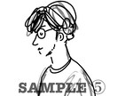 ラフスケッチ風のイラスト、アイコン描きます SNSアイコンや名刺などにご活用下さい♪ イメージ5