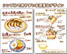 おしゃれなカフェ風メニュー表を作成します 映えること間違いなし！お洒落なデザインはお任せください！ イメージ3