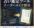占い・鑑定ツールをオーダーメイドで開発します 占い師の業務を自動化するツールをゼロから開発 イメージ1