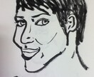 筆ペンで似顔絵描きます。 イメージ1