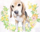 ふんわり優しいタッチでペットの似顔絵を制作します アイコンや待ち受けに♪プレゼントにも イメージ2