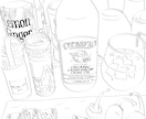 写真からシンプルな線画イラストを描きます 写真をオリジナルイラストに。チラシやグッズのビジュアルにも。 イメージ2