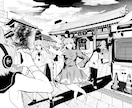 漫画アシスタントします モノクロ漫画の背景やペン入れ、仕上げなどのお手伝いをします イメージ2