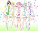 キャラクターの立ち絵書きます アニメ塗り、ポップな絵柄であなたのキャラを形にします イメージ4