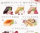 食べ物イラスト作成します 厚塗りスケッチ風でかわいくおしゃれに♪ イメージ1