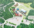 パース・俯瞰の手書きイラストマップ作成します 立体的な地図で一目瞭然！分かりやすさを優先して作成します イメージ6