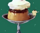 リアルなスイーツ×かわいいキャラクターを描きます かわいい！おいしそう！と言いたくなるイラストをお描きします！ イメージ7