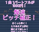 爆速ピッチ補正します 最短翌日！　ピッチ補正のみだから安い！ イメージ1