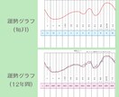 2024年後半〜自分の運気がわかるグラフ渡します 今後12年間と毎月の運勢を知り、開運する過ごし方アドバイス イメージ1