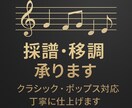 プロ演奏家が正確で読みやすい楽譜を作成します 演奏現場でそのまま使える譜面を丁寧に仕上げます。 イメージ1