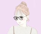 ふんわり柔らかいアイコンイラスト描きます シンプル淡い色味で優しさを表現　SNSやビジネス、贈り物にも イメージ3