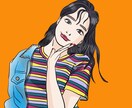 お洒落でポップなイラスト描きます アイコン、イラスト、イベント事、名刺などにもお使い下さい！ イメージ3