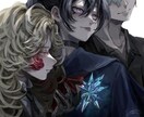 SNS投稿や動画のサムネイルイラストを制作します ダークで儚い雰囲気をお持ちの方へ イメージ2