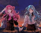 目を引く動画用の一枚絵を作成します 動画用やCDジャケットのイラストを作成します！背景付きも可！ イメージ4