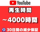 YouTube再生時間を1000時間増加させます 最大4000時間まで対応｜増加完了までサポート｜安心保証付き イメージ1