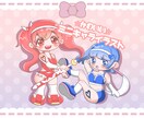 可愛い‎ミニキャラクター描きます ミニキャラクターをかわいく丁寧に描きます♪ イメージ1